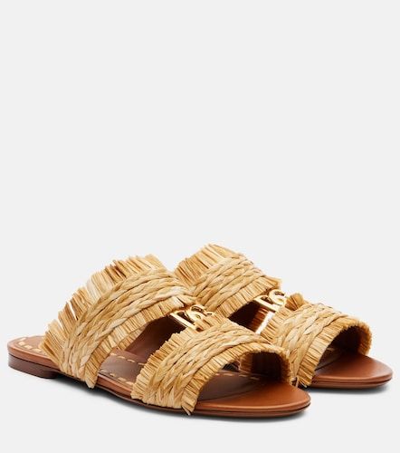 DG braided raffia-effect sandals - Dolce&Gabbana - Modalova