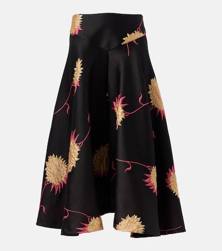 Milano jacquard satin midi skirt - La DoubleJ - Modalova