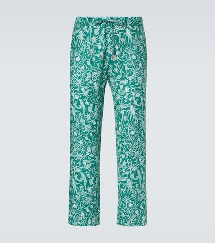 Kiton Printed linen pants - Kiton - Modalova