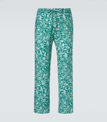 Kiton Printed linen pants - Kiton - Modalova