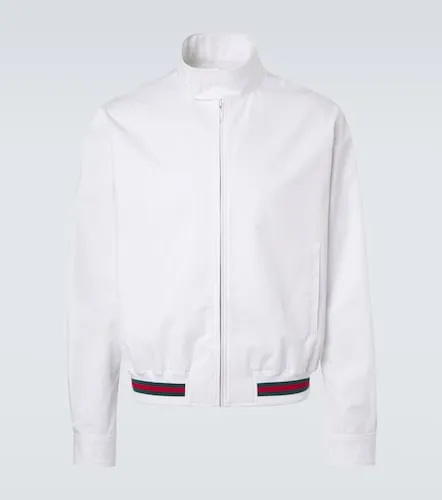 Web Stripe cotton twill jacket - Gucci - Modalova
