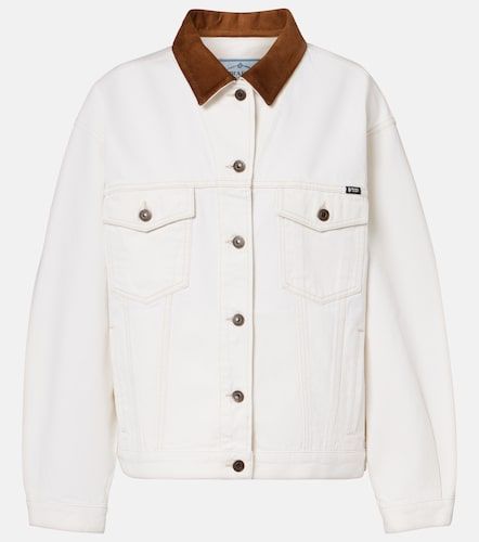 Prada Giacca in denim con suede - Prada - Modalova