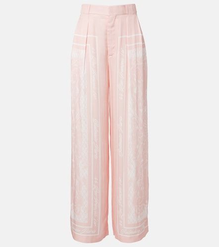 Balmain Printed satin palazzo pants - Balmain - Modalova