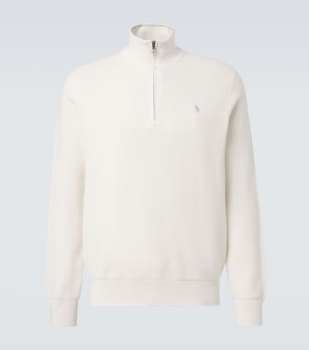 Pullover in cotone con mezza zip - Polo Ralph Lauren - Modalova