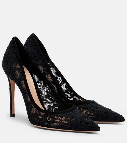 Salones Claudia de encaje con ante - Gianvito Rossi - Modalova
