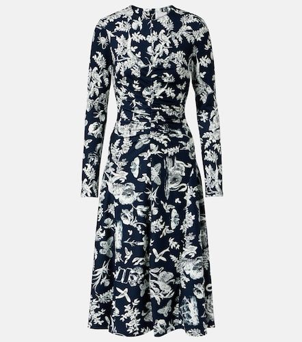 Abito midi con stampa floreale - Erdem - Modalova