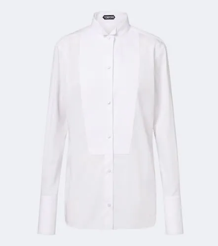 Camicia da smoking in twill di cotone - Tom Ford - Modalova