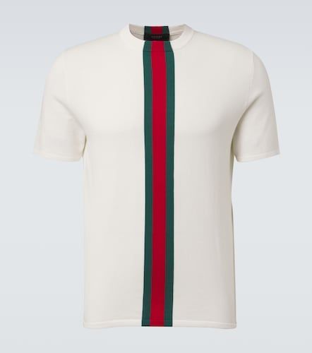 Gucci Pullover Web Stripe in cotone - Gucci - Modalova