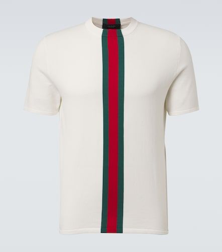 Gucci Web Stripe cotton T-shirt - Gucci - Modalova
