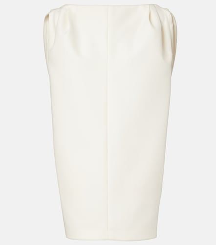 Draped wool and silk minidress - Balenciaga - Modalova