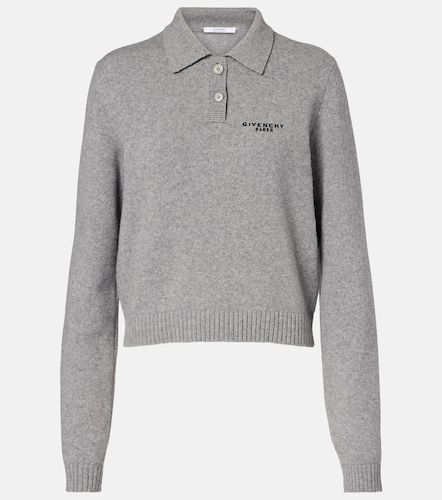 Polo in lana e cashmere con logo - Givenchy - Modalova