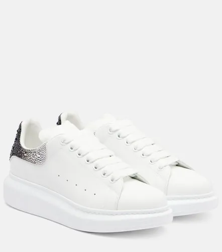 Oversized embellished leather sneakers - McQueen - Modalova