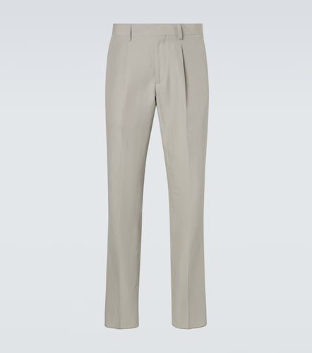 Pantaloni chino in lino, cotone e seta - Lardini - Modalova