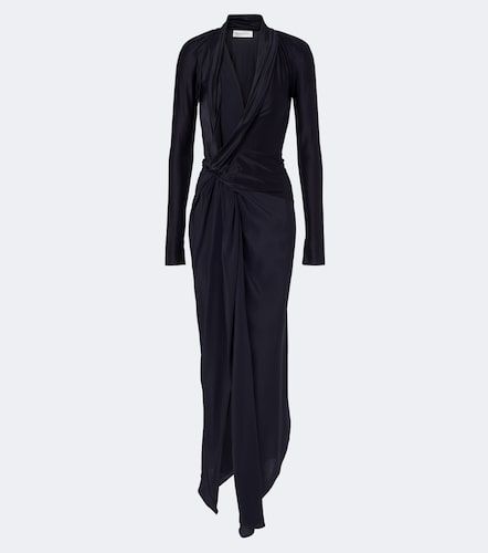 Abito lungo Lea in jersey con seta - Victoria Beckham - Modalova