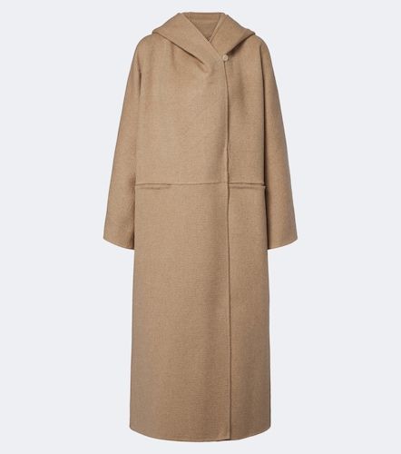 Abrigo con capucha de pelo de camello y mohair - Max Mara - Modalova