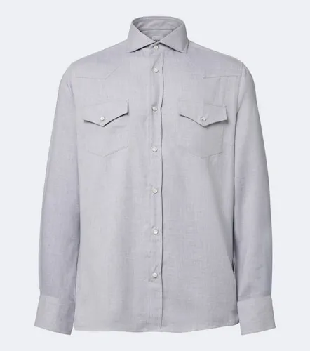 Cotton-blend shirt - Brunello Cucinelli - Modalova