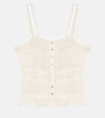 Sully cotton-lace top - LoveShackFancy - Modalova