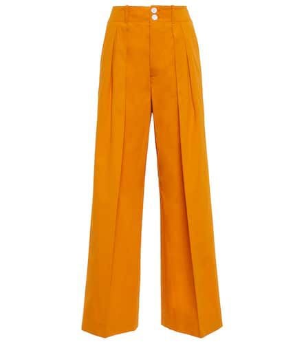 Cotton high-rise wide-leg pants - Plan C - Modalova