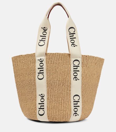 X Mifuko Woody Large raffia tote - Chloe - Modalova