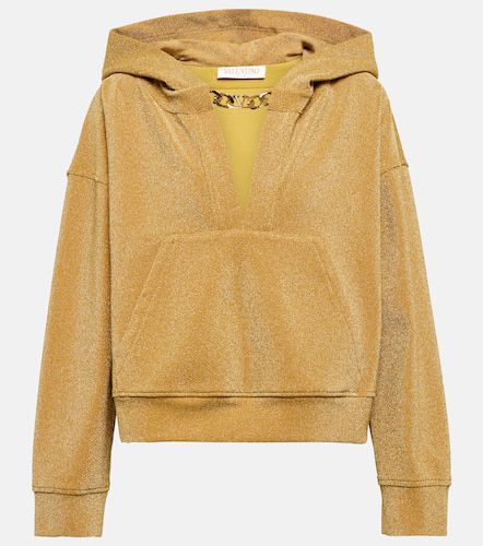 Valentino Hoodie VLogo aus Lamé - Valentino - Modalova