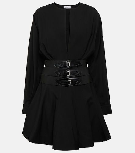 Alaia Belted wool minidress - Alaia - Modalova