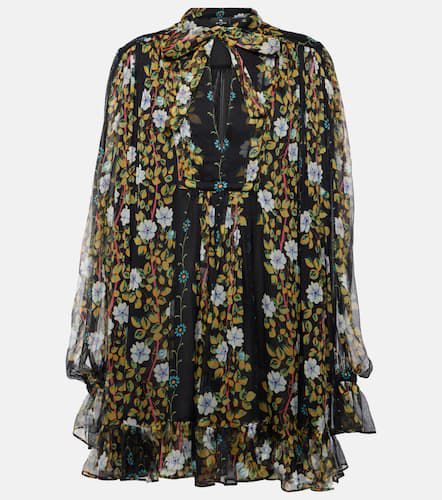 Vestido corto de crepón de seda floral - Etro - Modalova