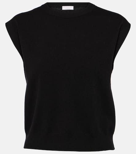 Ribbed-knit cashmere top - Brunello Cucinelli - Modalova