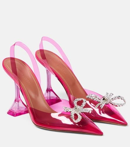 Rosie embellished PVC slingback pumps - Amina Muaddi - Modalova