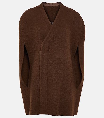 Rick Owens Wool zipped cape - Rick Owens - Modalova