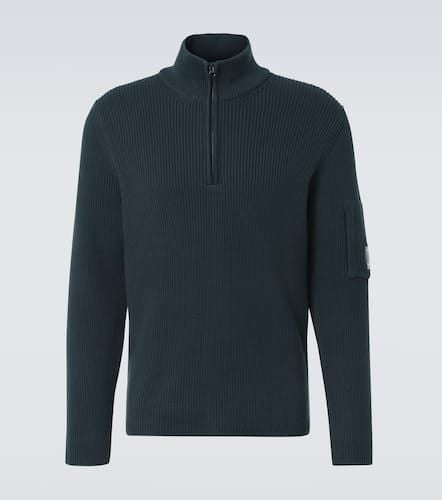 Lens cotton-blend half-zip sweater - C.P. Company - Modalova