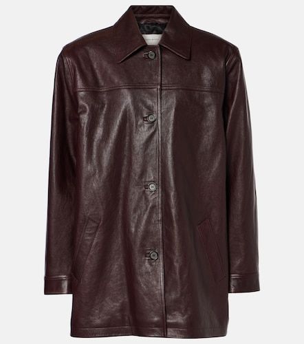Giacca oversize in pelle - Magda Butrym - Modalova