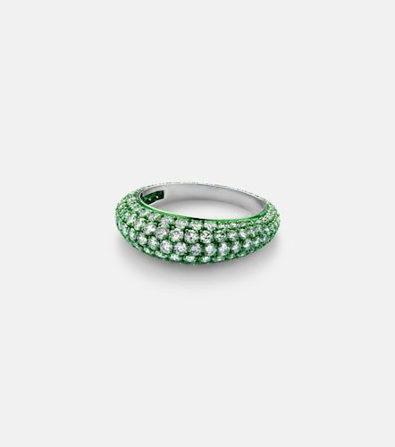 Anillo Lime Disco de oro blanco de 18 ct con diamantes - Kamyen - Modalova