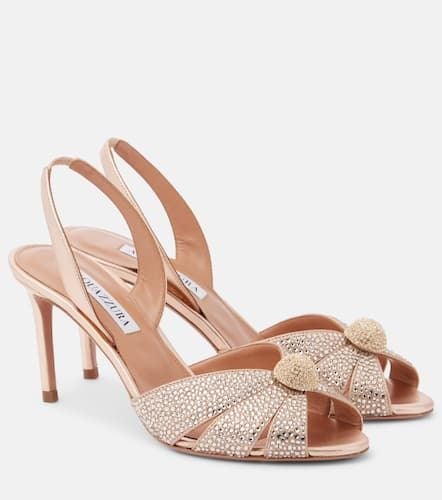 Italian Flirt 75 embellished leather sandals - Aquazzura - Modalova