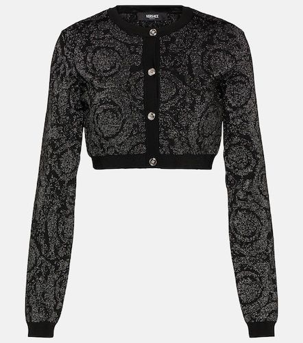 Versace Cárdigan cropped Barocco - Versace - Modalova