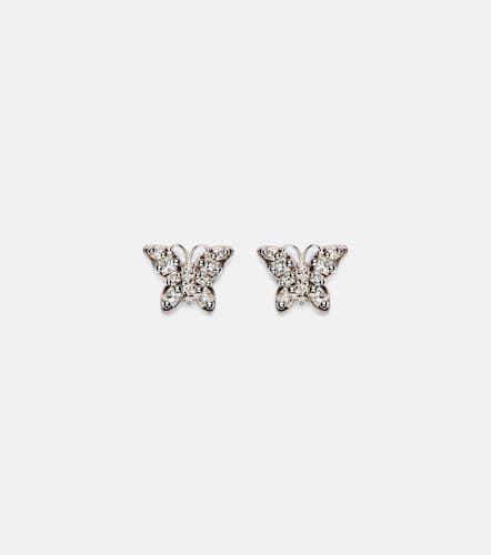 Fireworks Butterfly 18kt gold earrings with diamonds - Suzanne Kalan - Modalova