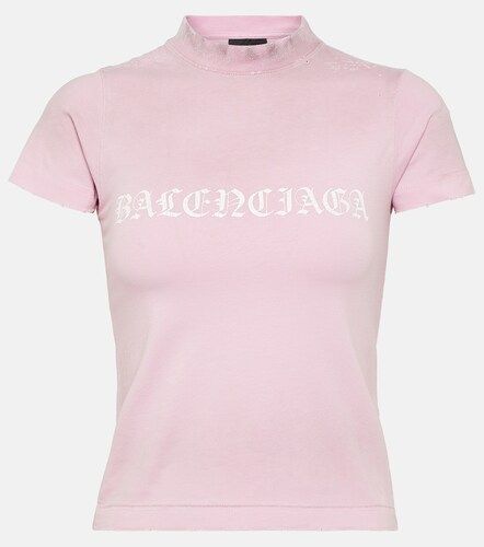 Camiseta cropped de jersey de algodón - Balenciaga - Modalova