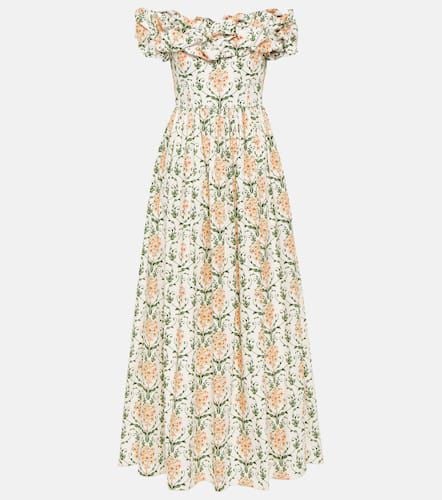 Espliego cotton floral maxi dress - Agua by Agua Bendita - Modalova