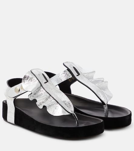 Isela metallic leather sandals - Isabel Marant - Modalova