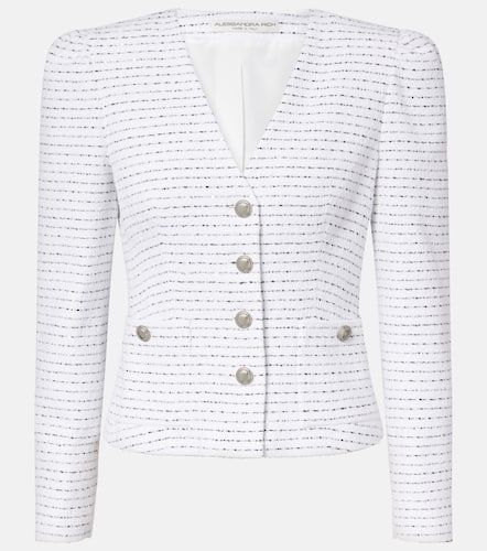 Chaqueta de tweed a rayas - Alessandra Rich - Modalova