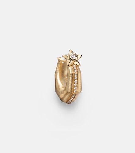 Pendiente individual Baba Small de oro de 18 ct con diamantes - Marie Lichtenberg - Modalova