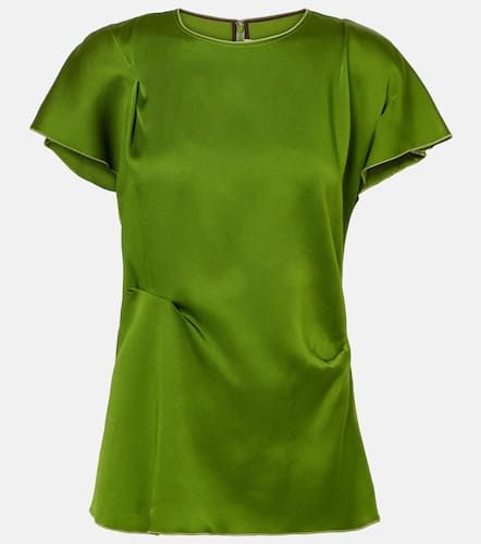 Victoria Beckham Top de satén - Victoria Beckham - Modalova