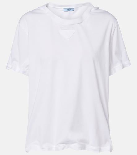 Camiseta de jersey de algodón - Prada - Modalova