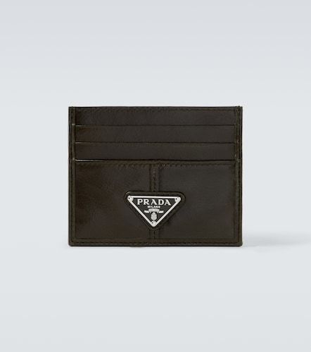 Prada Tarjetero de piel con logo - Prada - Modalova