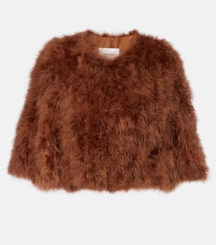 Yves Salomon Cropped feather jacket - Yves Salomon - Modalova