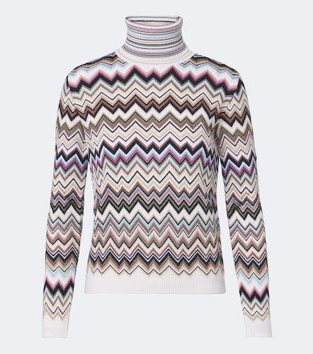 Pullover dolcevita a zig zag - Missoni - Modalova