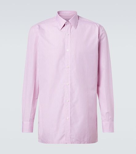 Camicia in popeline di cotone a righe - Charvet - Modalova
