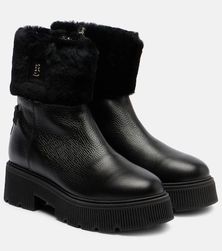 Turin shearling-lined leather ankle boots - Bogner - Modalova