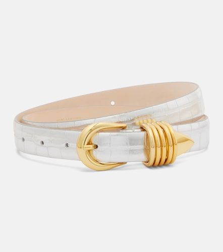 Hollyhock croc-effect mirrored leather belt - Dehanche - Modalova