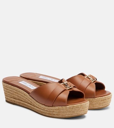 Sandali Leda in pelle con platform - Jimmy Choo - Modalova