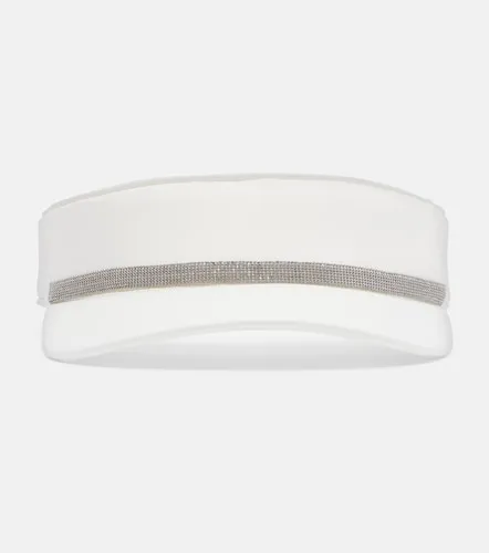 Monili leather-trimmed visor - Brunello Cucinelli - Modalova